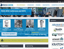 Tablet Screenshot of feica-conferences.com